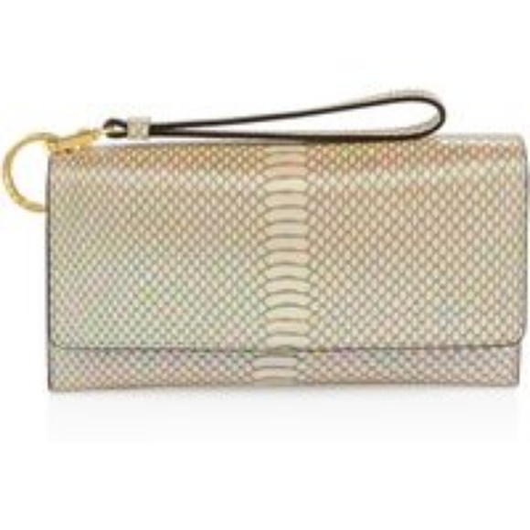 SOLD on Ⓜ️ Henri Bendel Metallic Snake Wallet - Picture 2 of 8